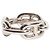 Hermès Pañuelo Silver Regate 90 ring Plata