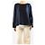 The row Langärmeliges Seidentop in Marineblau - Größe M - Ansicht 3