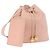 CHANEL Backpack Lamb Skin Pink Gold CC