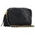 CHANEL Matelasse Chain Shoulder Bag Lamb Skin Gold Black CC