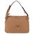 Salvatore Ferragamo Sac à épaule Gancini Cuir Beige Argent - vue 13