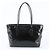 Prada Leder-Tote-Bag mit Dreieckslogo Schwarz
