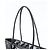 Prada Leder-Tote-Bag mit Dreieckslogo Schwarz - Ansicht 2
