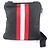 Borsa a tracolla Bally Trainspotting in pelle e nylon Nero Bianco Rosso