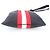 Borsa a tracolla Bally Trainspotting in pelle e nylon Nero Bianco Rosso - vista 5
