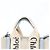 Borsa a tracolla 2-way Chloé Woody Small in tela e pelle Blu Beige - vista 2