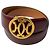 Hermès Cinturón reversible Hermes Double H Circle Logo Burdeos Camello