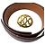 Hermès Cinturón reversible Hermes Double H Circle Logo Burdeos Camello - vista 9