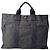 Hermès Bolso Tote Hermes Herline MM Grey Castaño Gris antracita