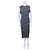 Missoni Vestido midi sin mangas a rayas Negro Blanco