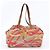 Borsa Tote Miu Miu in pelle e tela Marrone Rosso - vista 3