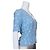 Rouje Paris Viscose Peplum Bluse Blau Floral - Ansicht 3