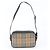 Borsa a tracolla in pelle Burberry Nova Check Shadow Horse Marrone Beige - vista 3