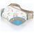 Borsa a tracolla in pelle Loewe Anagram 160th Anniversary Blu Beige - vista 4
