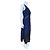High Tech Kleid in Marineblau mit Spitzenbesatz Schwarz - Ansicht 4