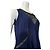High Tech Kleid in Marineblau mit Spitzenbesatz Schwarz - Ansicht 6