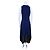 High Tech Kleid in Marineblau mit Spitzenbesatz Schwarz - Ansicht 7