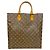 Borsa Tote Louis Vuitton Monogram Sac Plat Marrone