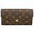 Louis Vuitton Monogram Portefeuille Sarah Long Wallet M60531 Marrone