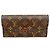 Louis Vuitton Monogram Portefeuille Emilie Long Wallet Marrone Rosso
