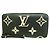 Louis Vuitton Monogram Empreinte Bicolor Zippy Wallet Black Beige