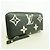 Louis Vuitton Monogram Empreinte Bicolor Zippy Wallet Black Beige - view 2