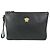 Borsa a pochette in pelle Versace Medusa Logo Nero