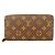 Portafoglio Zippy Monogram Louis Vuitton Marrone Blu chiaro