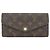Louis Vuitton Monogram Portefeuille Sarah Wallet Braun Pink