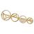 Fendi F IS FENDI Brosche Golden