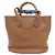 Borsa a mano Gucci Diana in pelle marrone - vista 2