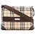 Bolsa de Ombro Burberry Nova Check Preto Bege Bordeaux