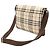 Bolsa de Ombro Burberry Nova Check Preto Bege Bordeaux - vista 3
