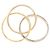Anello Cartier Trinity in oro bianco rosa e giallo D'oro - vista 3