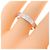 Bulgari Bvlgari B.zero1 White Gold Band Ring Golden - view 4