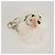 Chaveiro Urso Prada em White Branco - vista 3