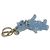 Portachiavi Prada Saffiano Trick Bear Blu Blu chiaro - vista 3