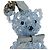 Portachiavi Prada Saffiano Trick Bear Blu Blu chiaro - vista 6