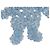 Portachiavi Prada Saffiano Trick Bear Blu Blu chiaro - vista 8