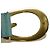 Gucci G Logo Emblem Ledergürtel Gelb Hellblau - Ansicht 4