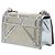 Autre Marque Dior Silver Small Calfskin Diorama Crystal Embellished Flap Argento - vista 2