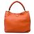 Prada Orange Vitello Daino Hobo-Tasche
