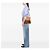 Chloé Faye Crossbody in vitello e camoscio marrone Medium - vista 6