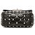 Borsa Satchel Valentino Black Micro Nappa Rockstud Spike Nero - vista 3