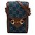 Gucci Mini Borsa a Tracolla Horsebit 1955 in Denim Blu GG