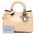 Borsa Diorissimo Mini in pelle metallizzata gialla Dior - vista 7