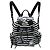 Burberry Black Medium Striped Nylon Runway Backpack