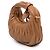 Borsa Wander Miu Miu in Nappa Matelassé Micro Marrone - vista 2