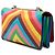Borsa a tracolla Valentino Red Vitello 1973 Va Va Voom Rockstud Rainbow Rosso - vista 2