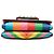 Borsa a tracolla Valentino Red Vitello 1973 Va Va Voom Rockstud Rainbow Rosso - vista 3